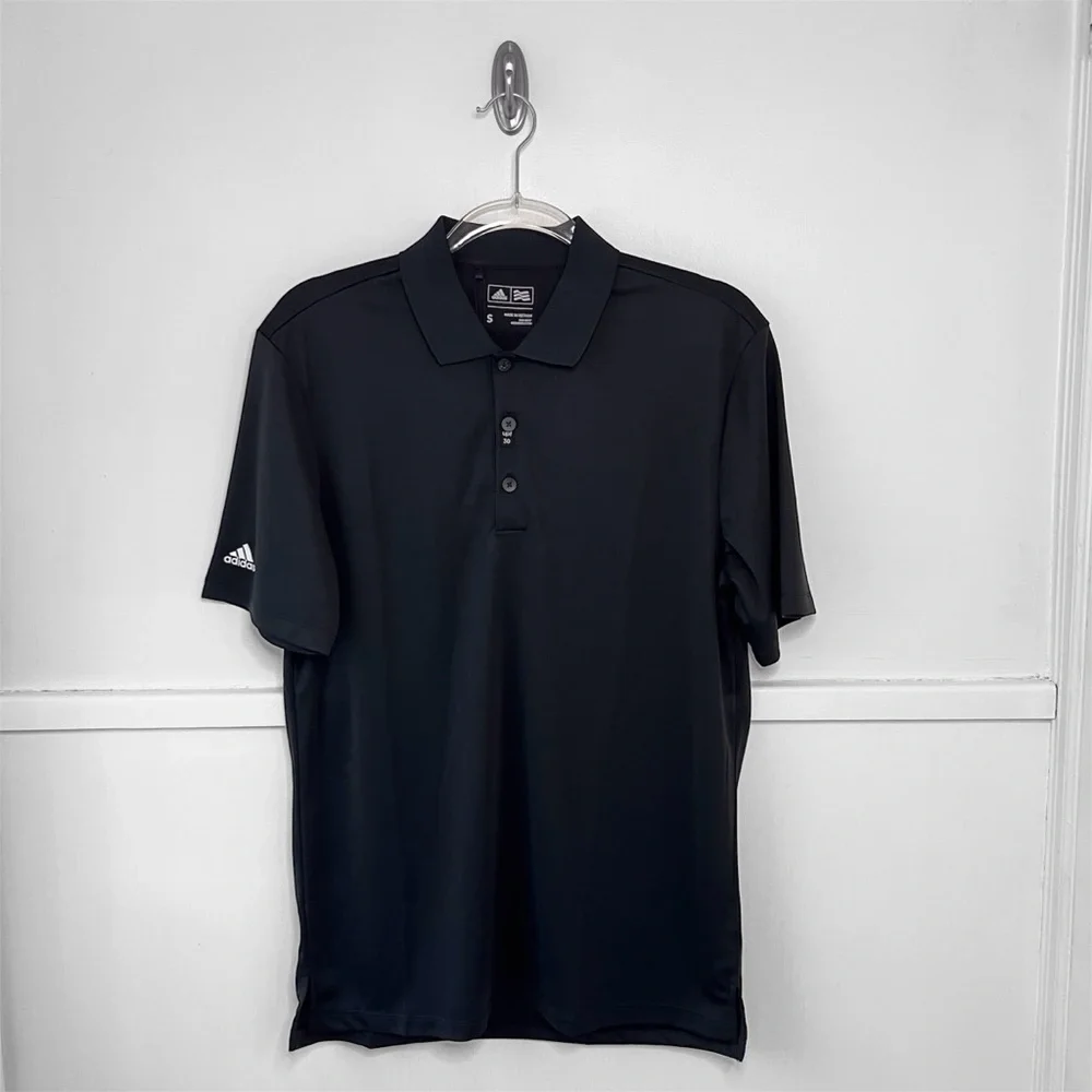 Men's Adidas Black Performance Golf Polo NWT